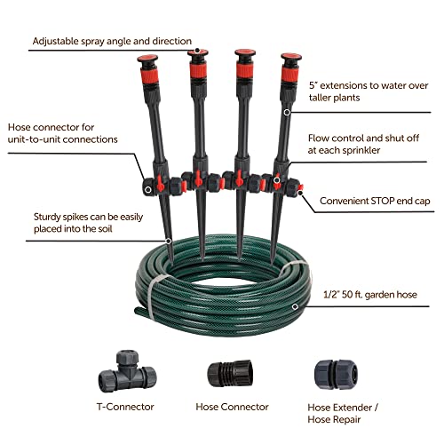 Multi-Adjustable Above Ground Garden Sprinkler System P82183