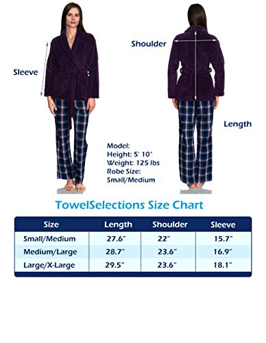 Women's Fleece Cardigan Robe V3855