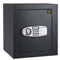 Gray Fireproof Electronic Lockbox with Keypad and Interior Shelf G913542