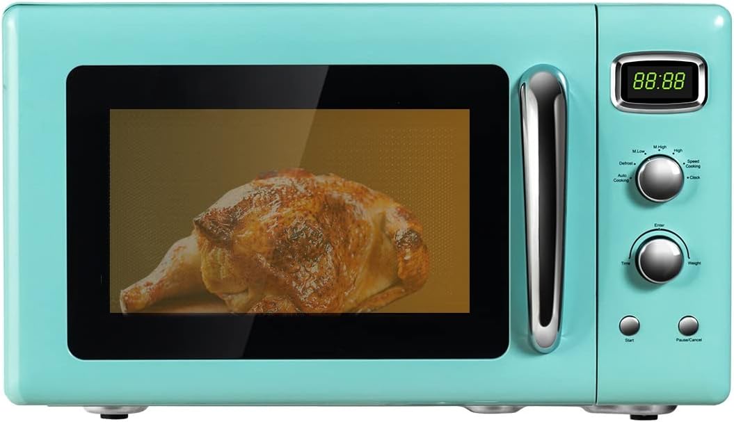Compact Countertop Microwave 0.9 cu.ft. 900 W with Glass Turntable S166