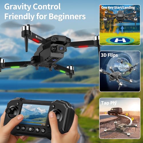 1080P HD Drone with Camera and LCD Screen Controller I508