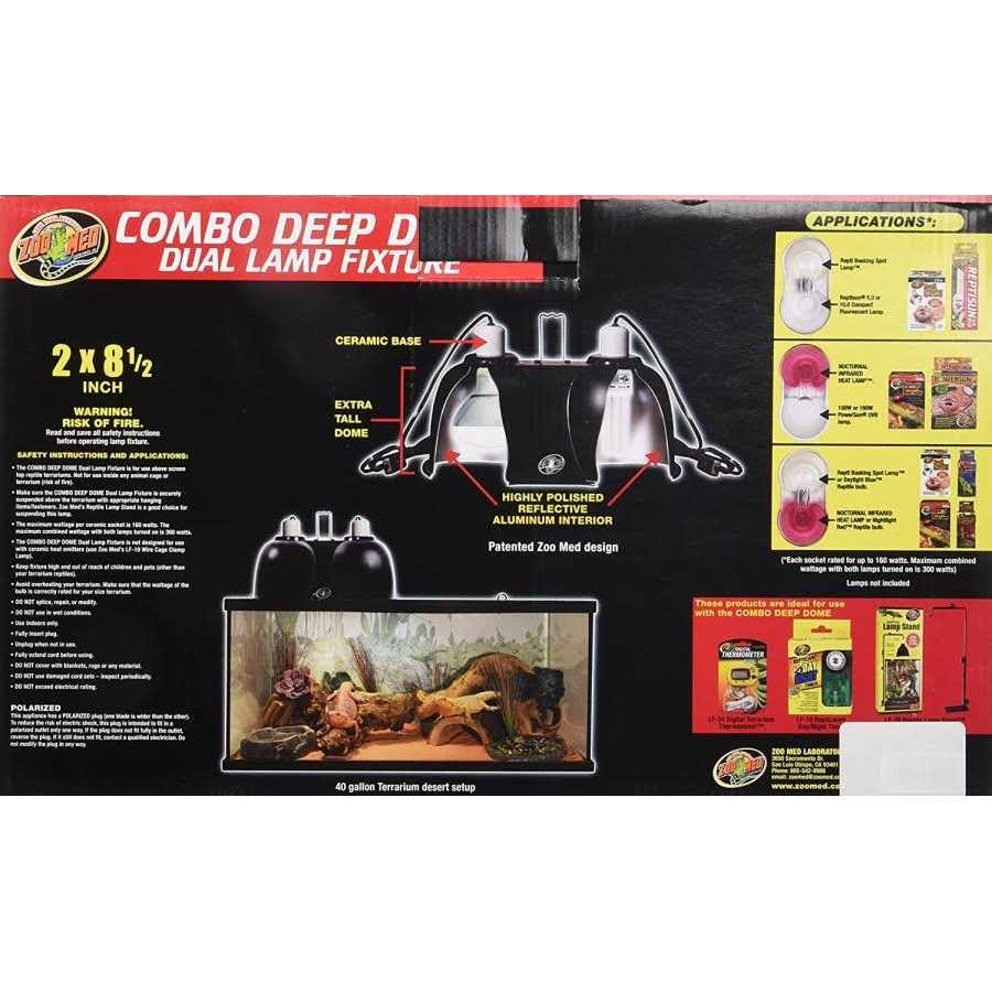 Combo Deep Dome Dual Lamp Fixture C53362