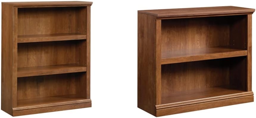 3 Shelf and 2 Shelf Bookcases (Oiled Oak Finish) F25951