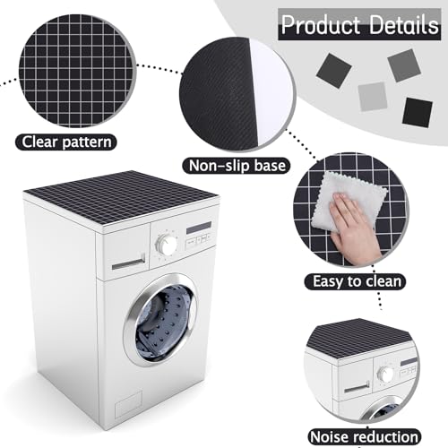 23.6 x 23.6 inches Anti-Slip Washing Machine Top Cover with Storage Bags T11908