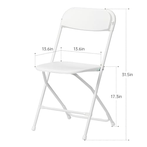 White Plastic Folding Chair D781945