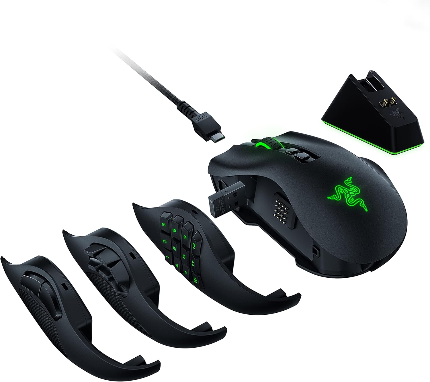 Wireless Gaming Mouse with Interchangeable Side Plate G556181