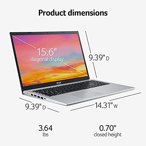 15.6" FHD Slim Laptop, 11th Gen Intel Core i3, 20GB RAM, 512GB NVMe SSD, Windows 11 S (Renewed) E846475