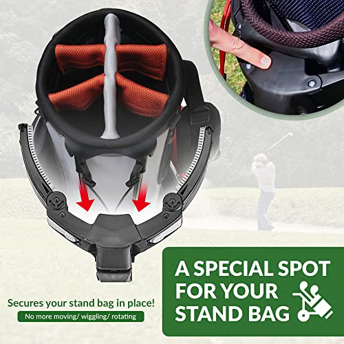 3 Wheel Golf Push Cart Foldable Lightweight Pushcart with Foot Brake V497567