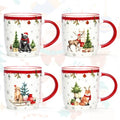 Set of 4 Christmas Mugs, 11 Oz N392492