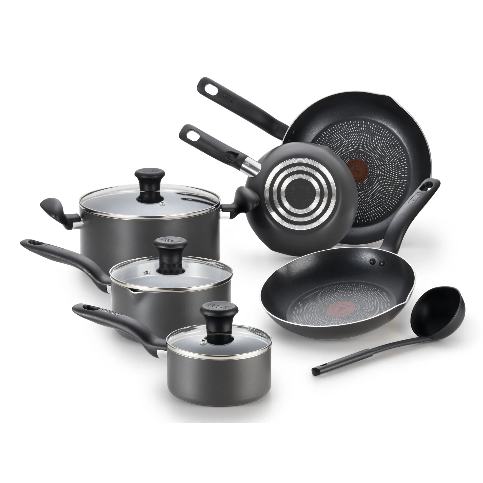 10 Piece Non-Stick Black Cookware Set L64451