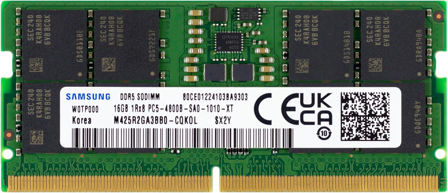 16GB DDR5 4800MHz CL40 SODIMM Laptop RAM E127