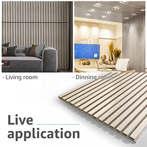 White Elm 3D Fluted Acoustic Panel B545