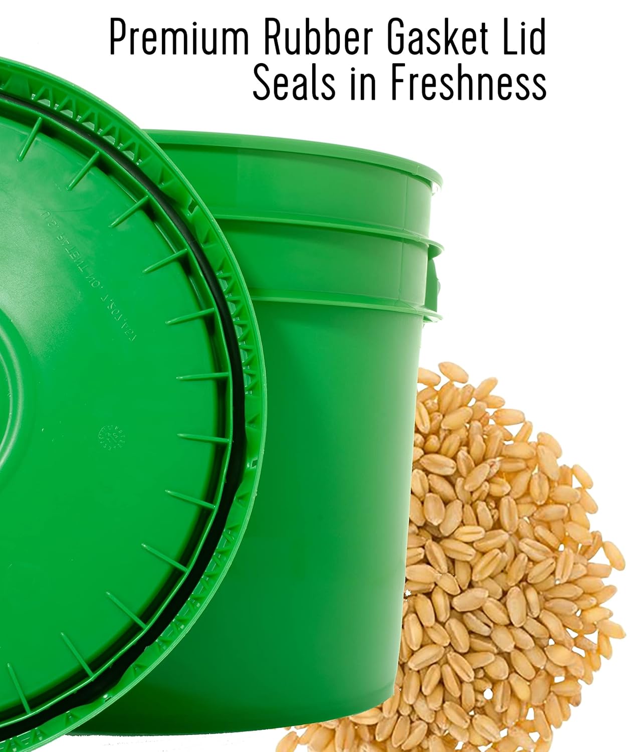 25 LBS Hard Red Winter Wheat Berries in Bucket E518