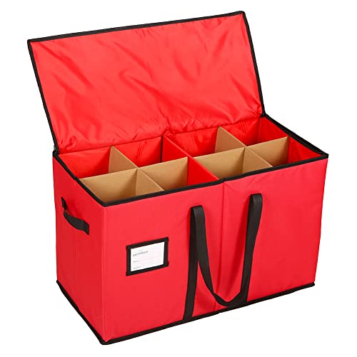 Christmas Figurine Storage Box, 600D Canvas, 15 Inches T6386