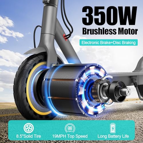 Electric Scooter with 350W Motor, 8.5" Solid Tires, Foldable B313178