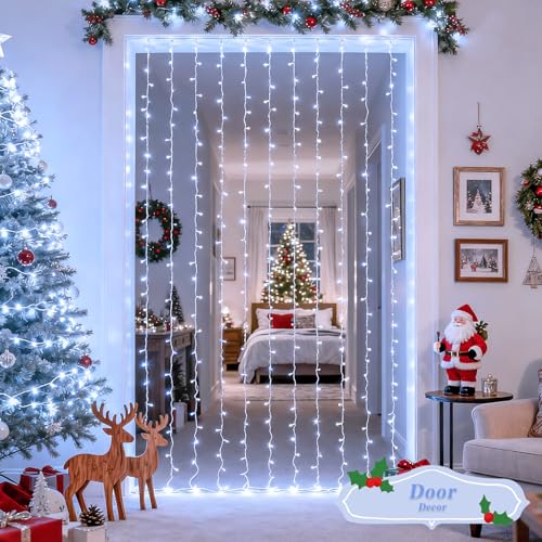 200 LED Warm White Christmas Curtain Lights T32861