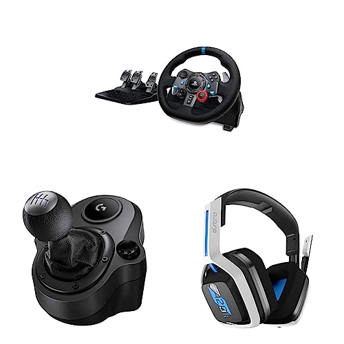 Black Driving Force Racing Wheel and Pedals with Shifter U9399