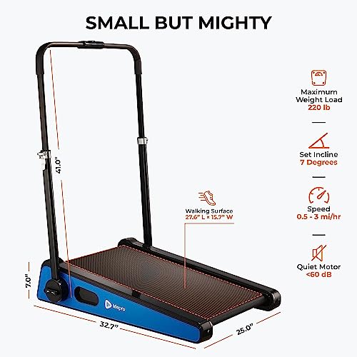 Smallest Portable 30in Walking Pad Treadmill with Adjustable Incline H150