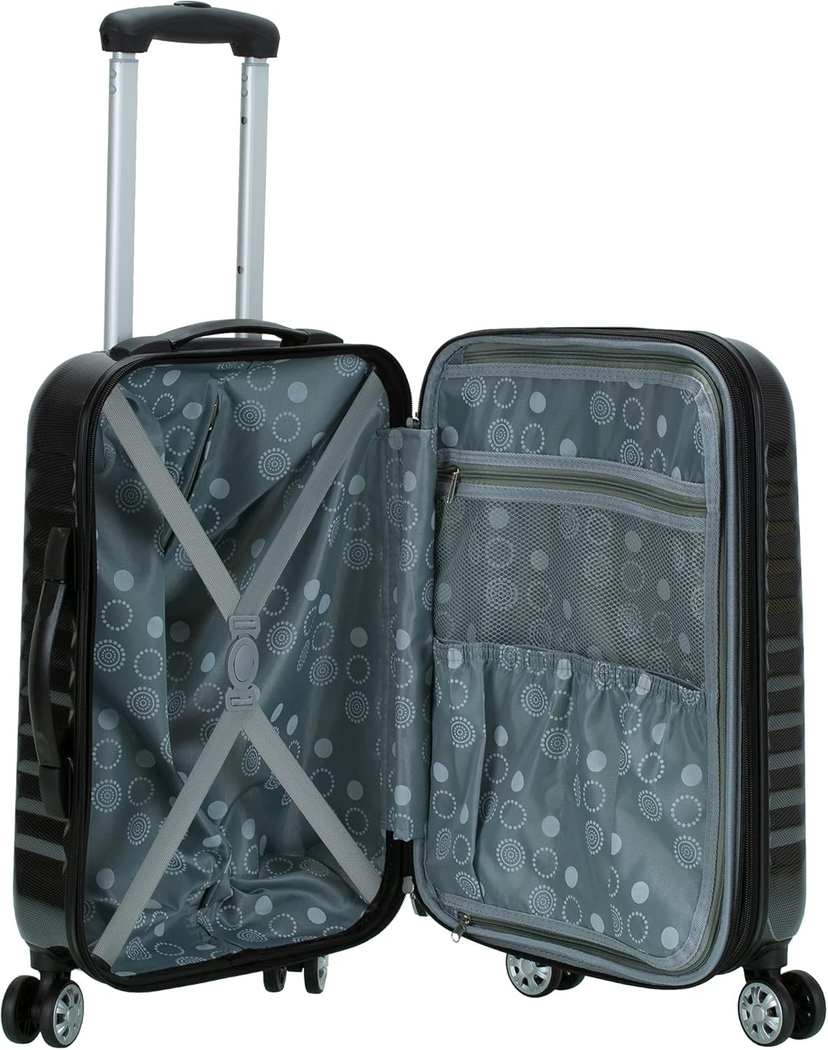 Carbon Hardside Spinner Wheel Luggage, Carry-On 20-Inch N4468