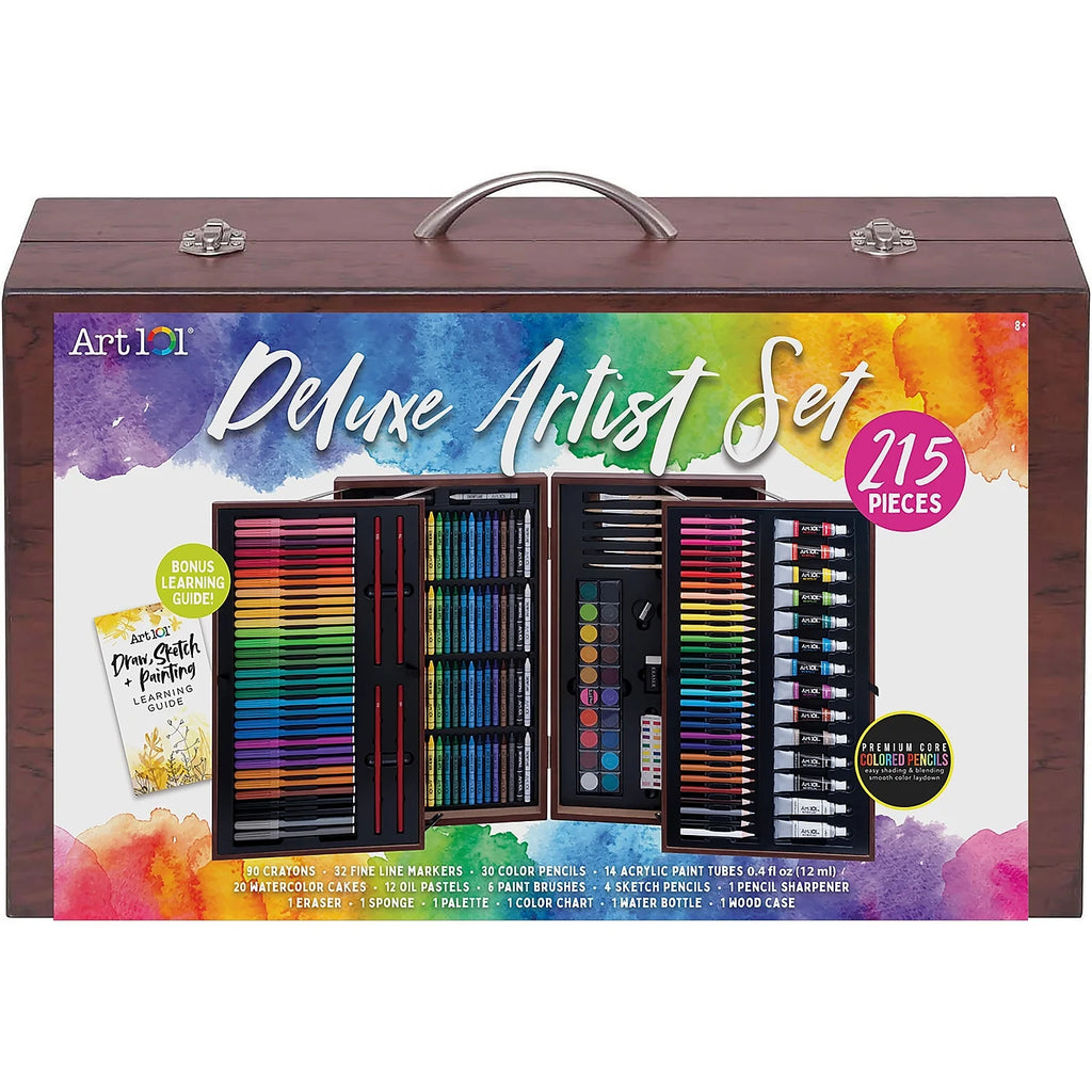 215 Piece Art Set in Wood Case D2794