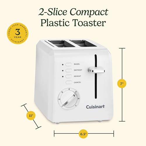 2-Slice Compact Plastic Toaster N4979