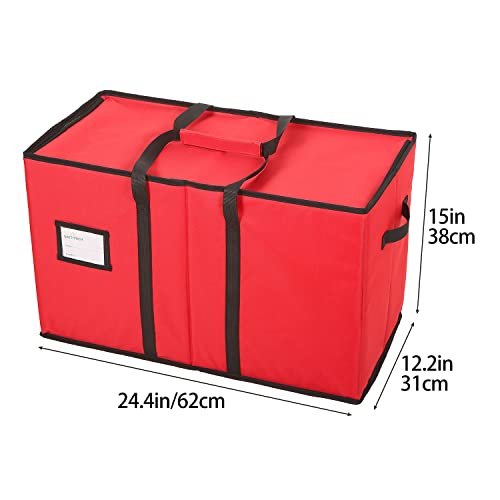 Christmas Figurine Storage Box, 600D Canvas, 15 Inches T6386