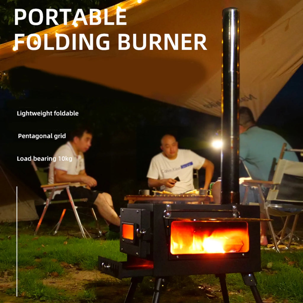 Outdoor Wood Burning Stove with Pipe Y627