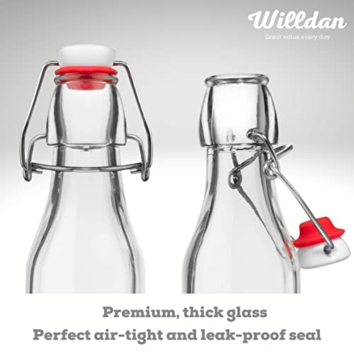 Set of 6 8.5 oz Swing Top Glass Bottles N2196