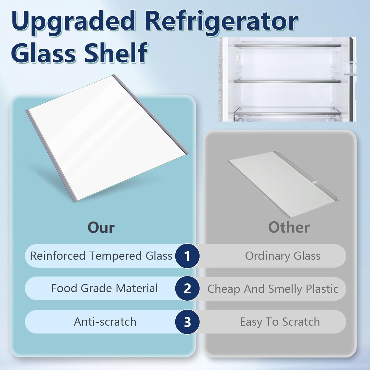 Refrigerator Glass Shelf A690