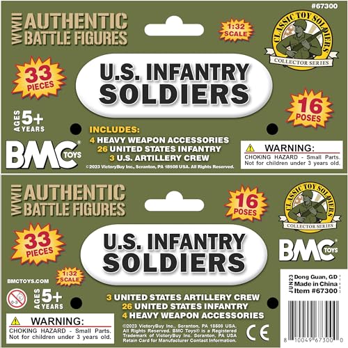 33pc OD Green Plastic Army Soldier Figures M1949