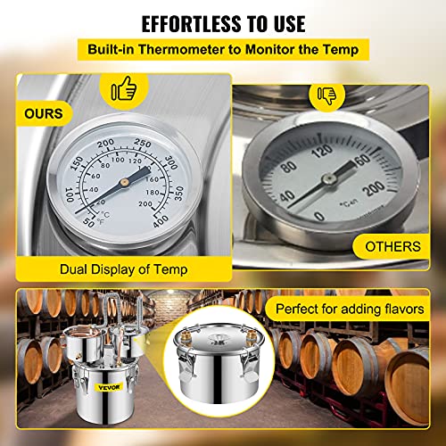Stainless Steel Alcohol Distiller with Copper Tube and Circulating Pump, 3 Pots L33815