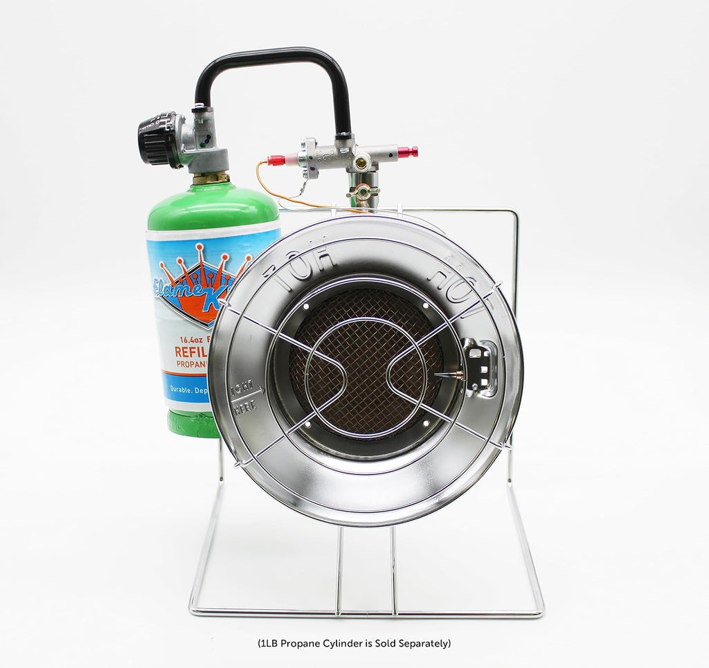 Portable Propane Heater Cooker 15,000 BTU Silver Z8643