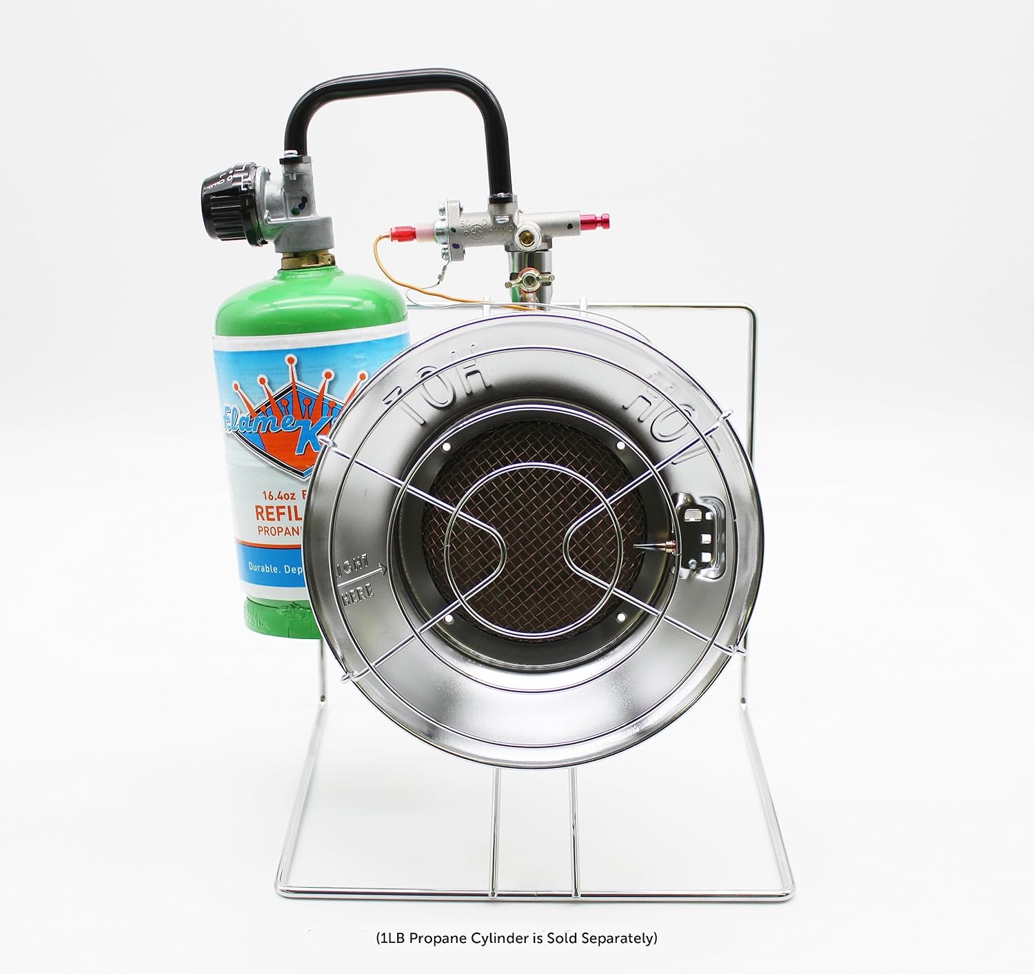 Portable Propane Heater Cooker 15,000 BTU Silver Z8643