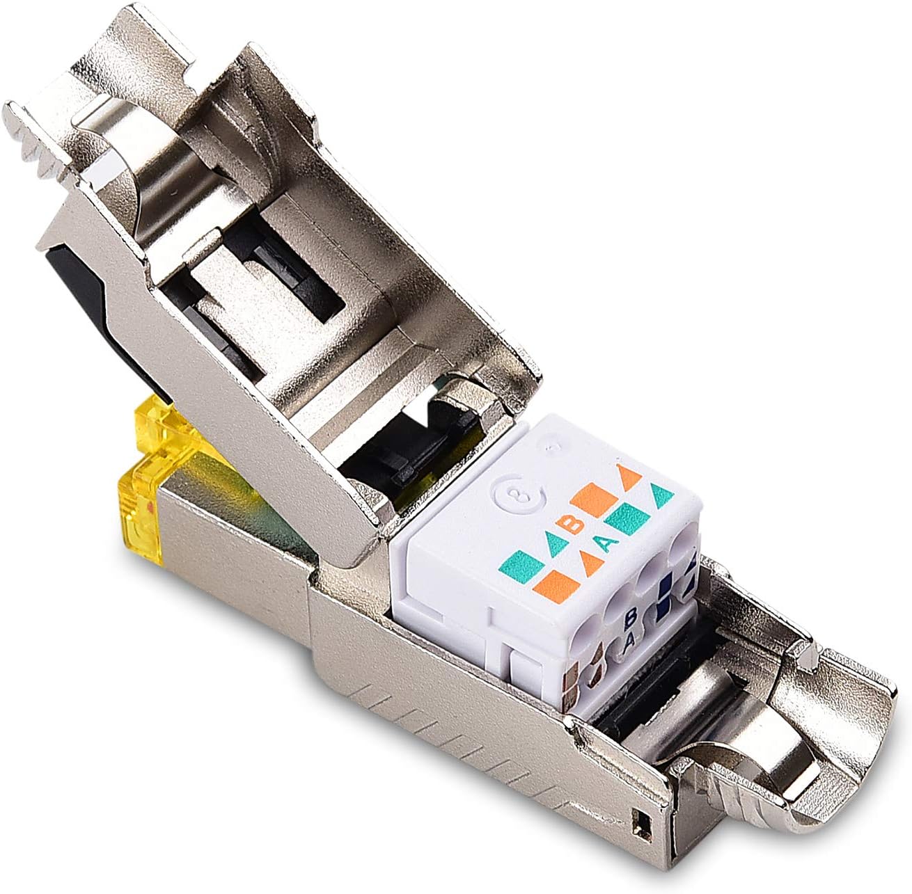 6-Pack Shielded Cat8 RJ45 Connector V30545