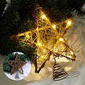 8.7 Inch Warm White Light Christmas Tree Star Topper K6401