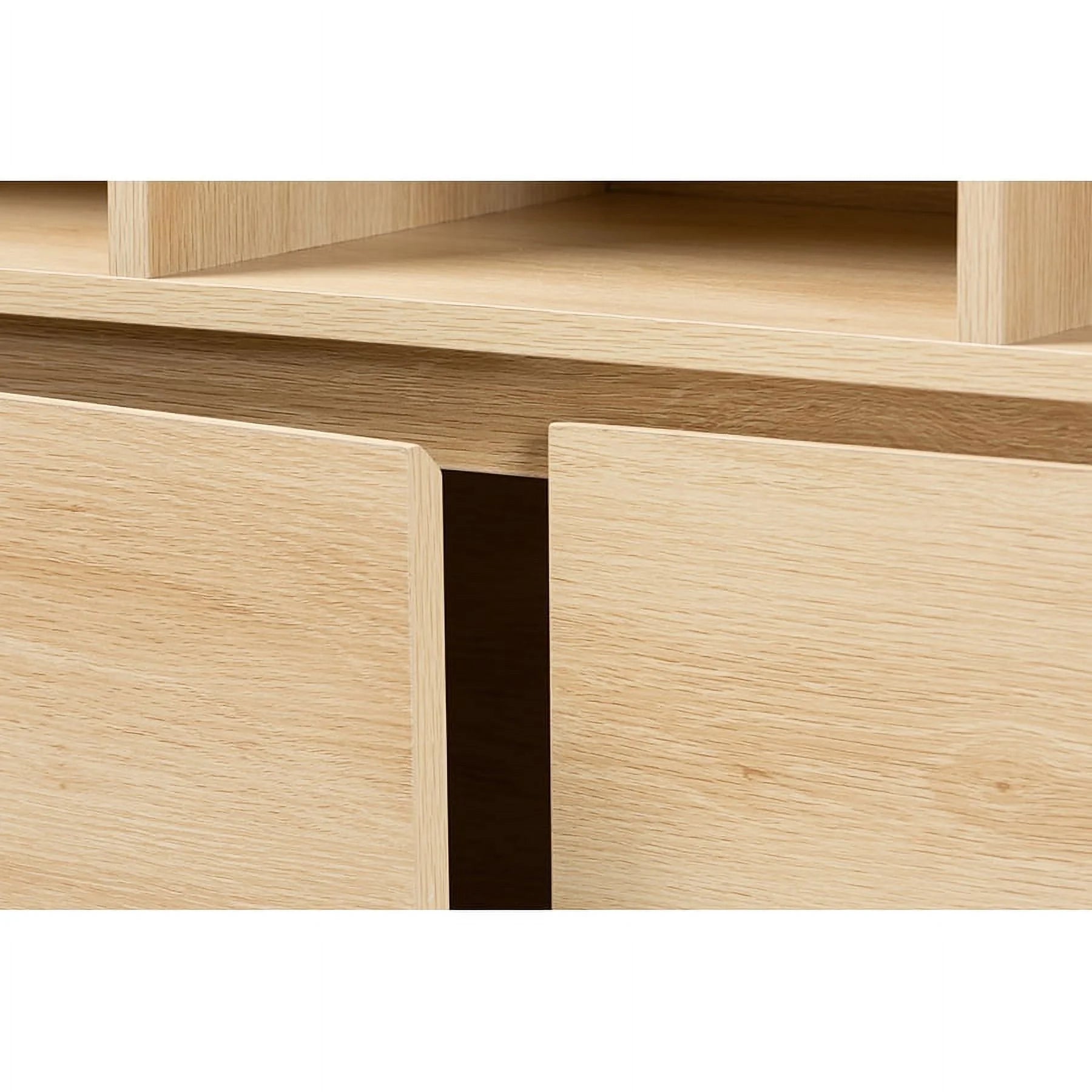 Oak Brown Finished Wood Bookshelf N163