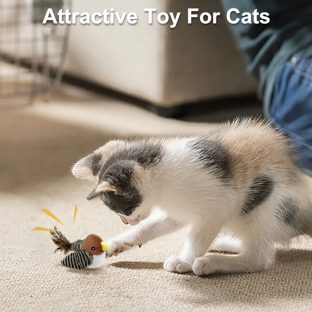 Interactive Electronic Cat Toy with Feather Tail Z338
