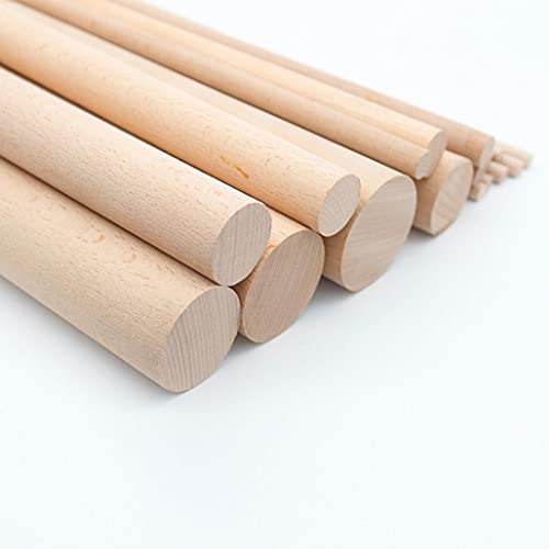 Polished Wood Wardrobe Closet Rod (39"×1") Z4776