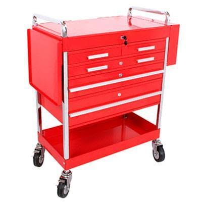 Red 5 Drawer Service Cart Z7883