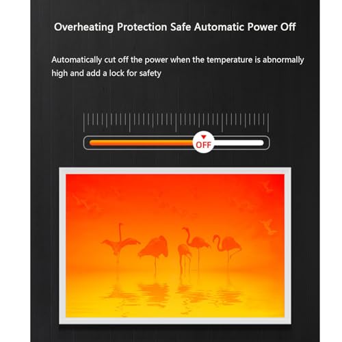 800W Wall Mounted Electric Heater with Overheating Protection W5185
