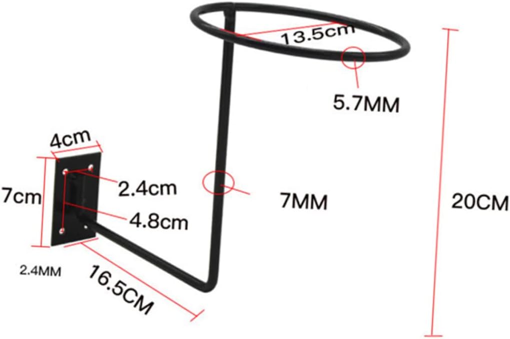 Motorcycle Helmet Wall Mount Storage Rack H3417