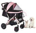 Extra-Long Heavy Duty Pet Stroller with Convertible Compartment J856685