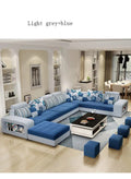 Modern Fabric Sectional Sofa Set V4214