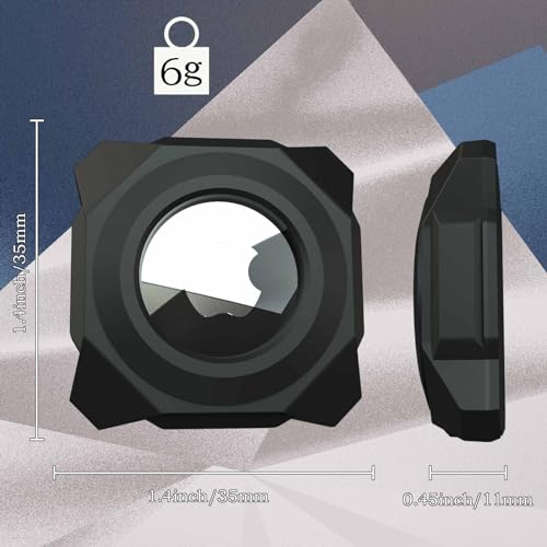 Black Waterproof Stick-On Mount Air Tag Case V870