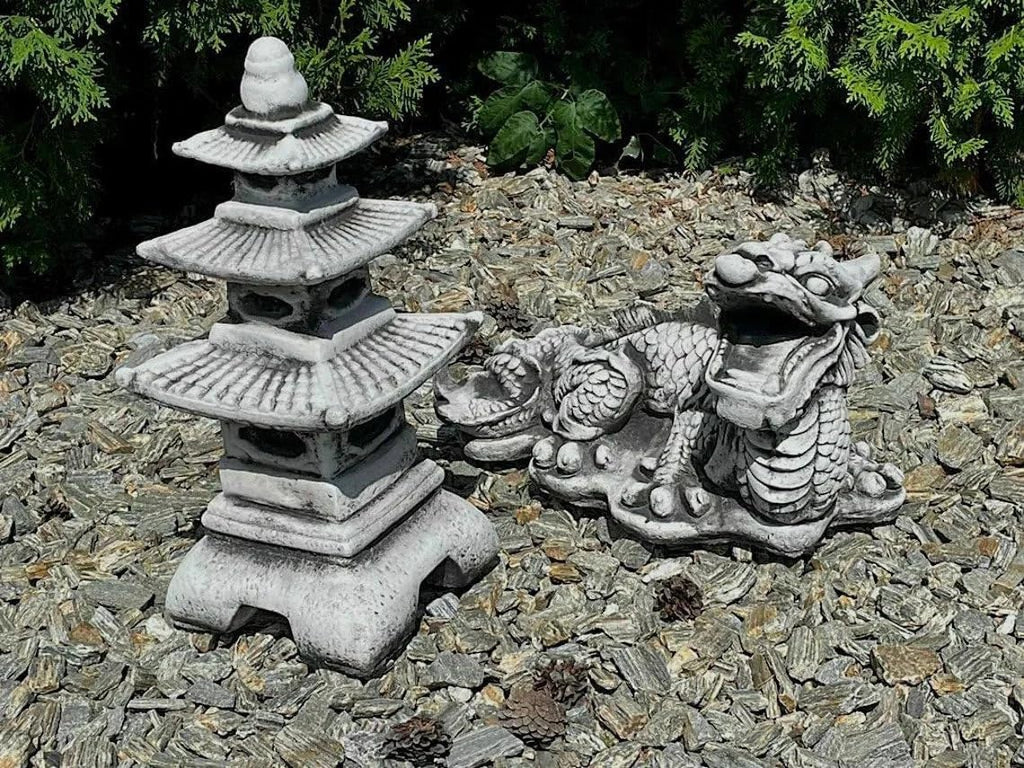 Concrete Pagoda Statue Garden Sculpture N8510