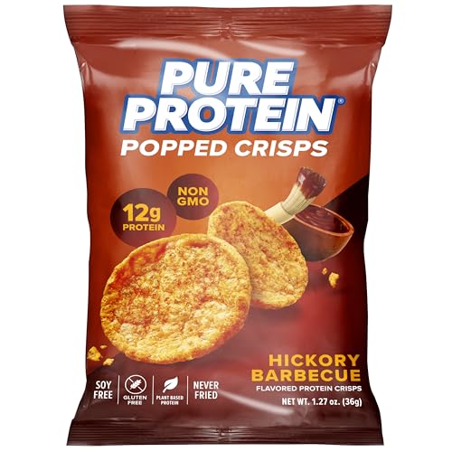 Sour Cream & Onion Popped Crisps, Gluten Free, High Protein Snack, 12g Protein, 12 Count O4892