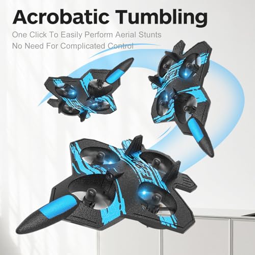 Blue Remote Control Airplane Quadcopter N16197