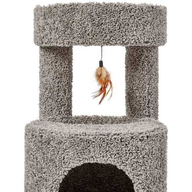 36-in Real Carpet Wooden Cat Tree R325