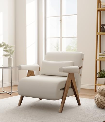 Beige White Convertible Sofa Bed Chair D9754