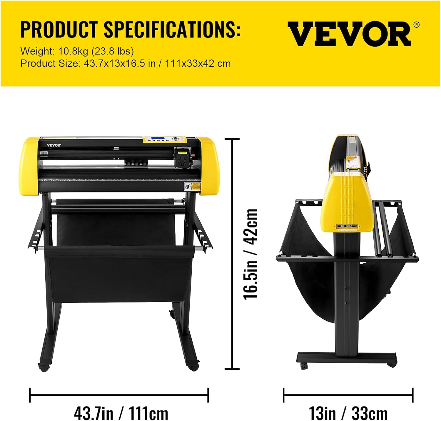 34 in 870 mm Vinyl Cutter Machine with Stand L424